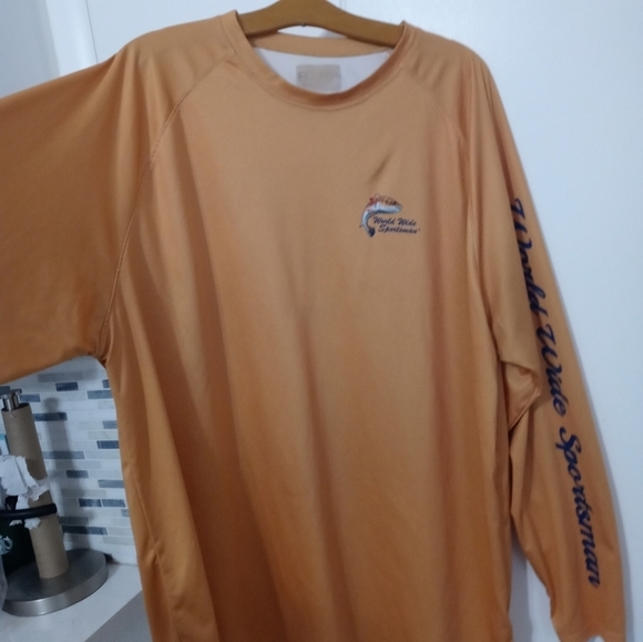 HUK World Wide Sportsman Long Sleeve Graphic Fishing Shirt M - Picture 6 of 8